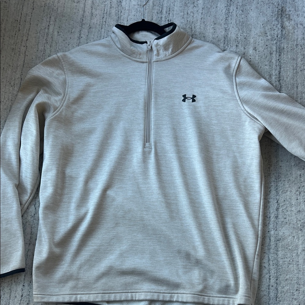 Under Armour Heather Gray Quarter-Zip Top